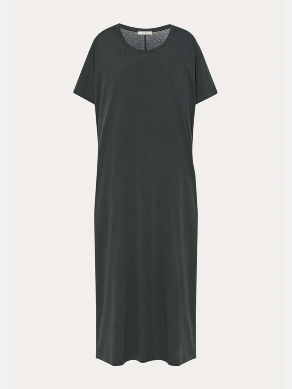 The Row Rakira Faded Black Cotton T-Shirt Maxi Dress XS